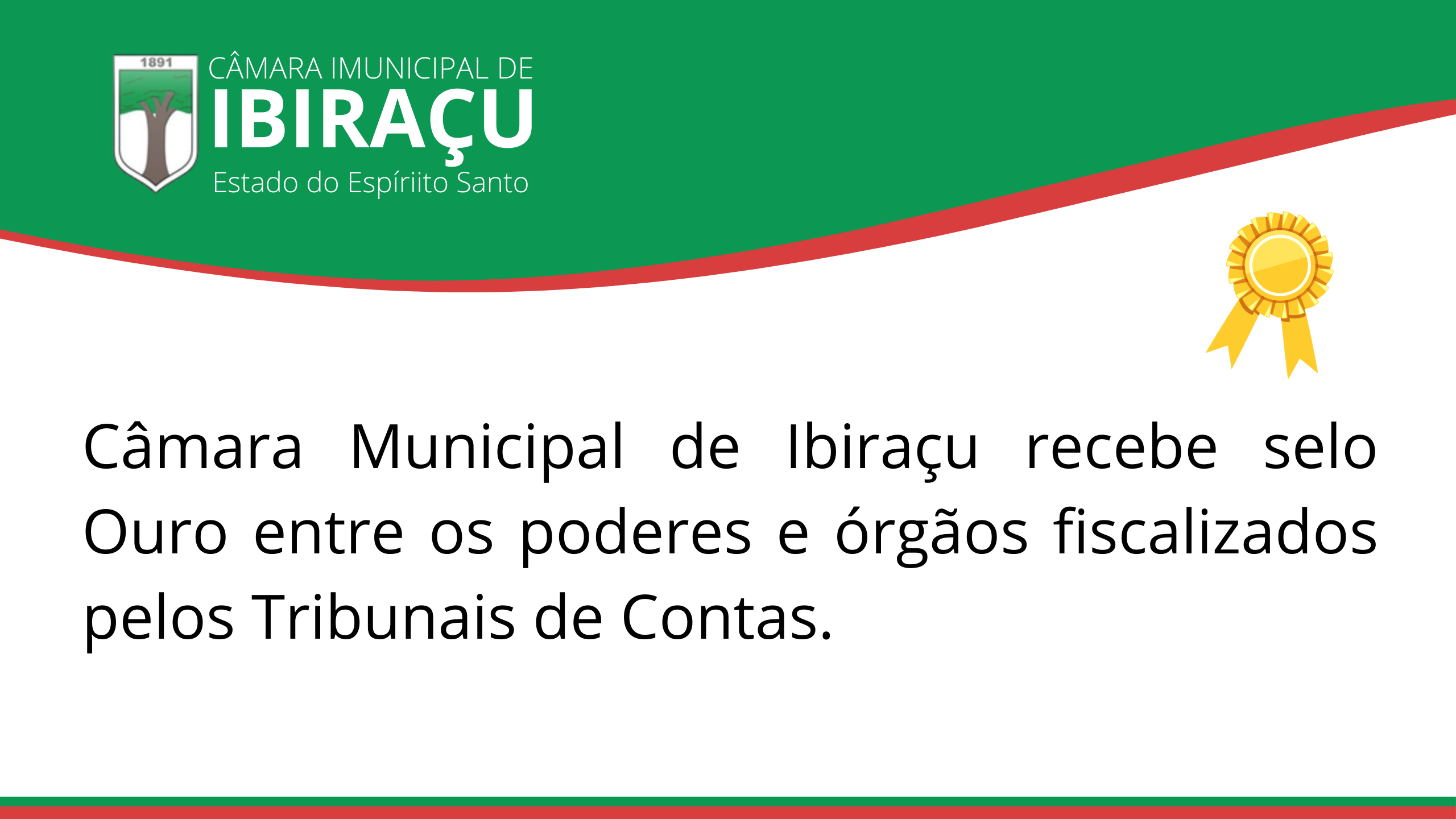 A Câmara Municipal de Ibiraçu atingiu o nível OURO, e o índice de transparência foi de 91,24%.